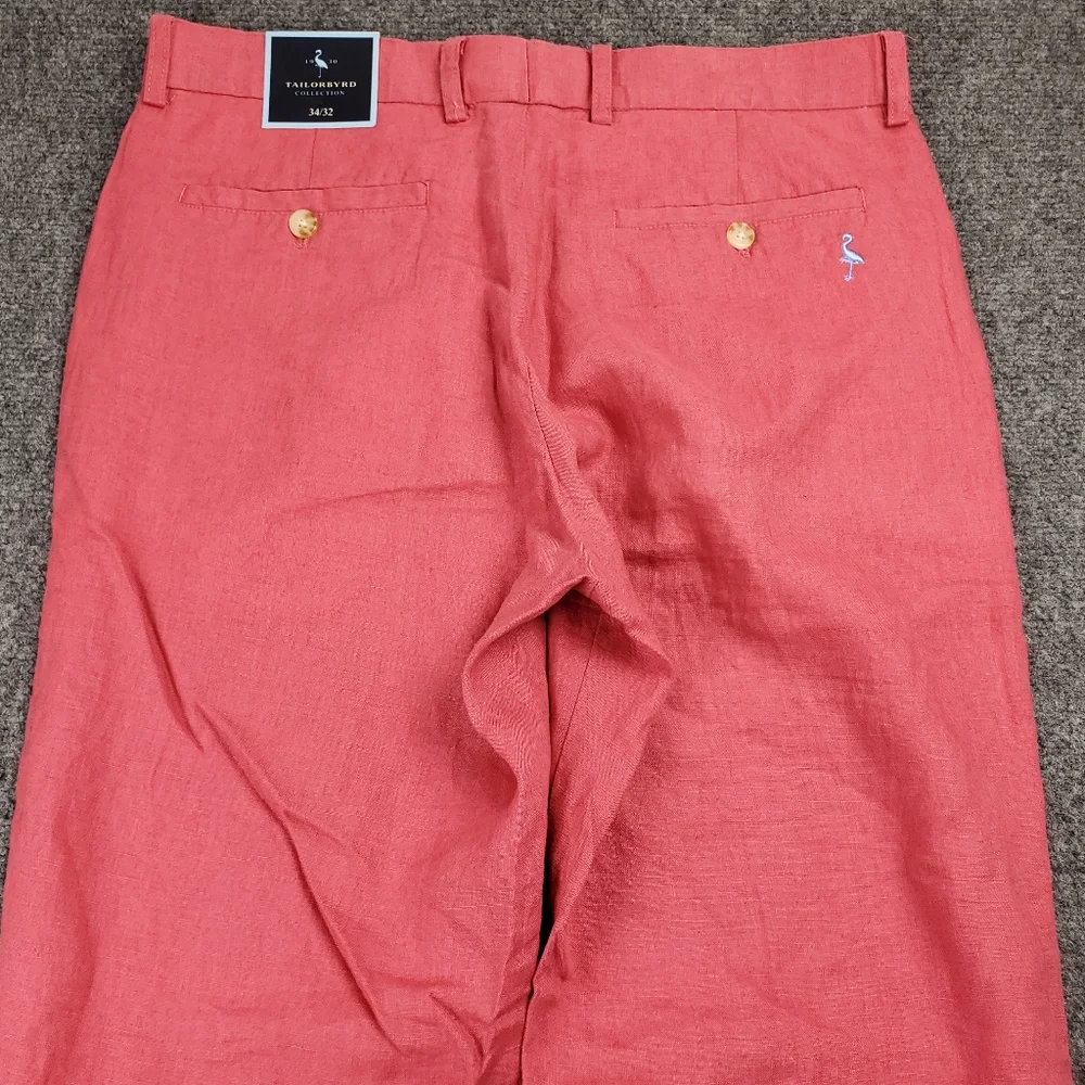 Tailorbyrd Men's Chinos - Coral